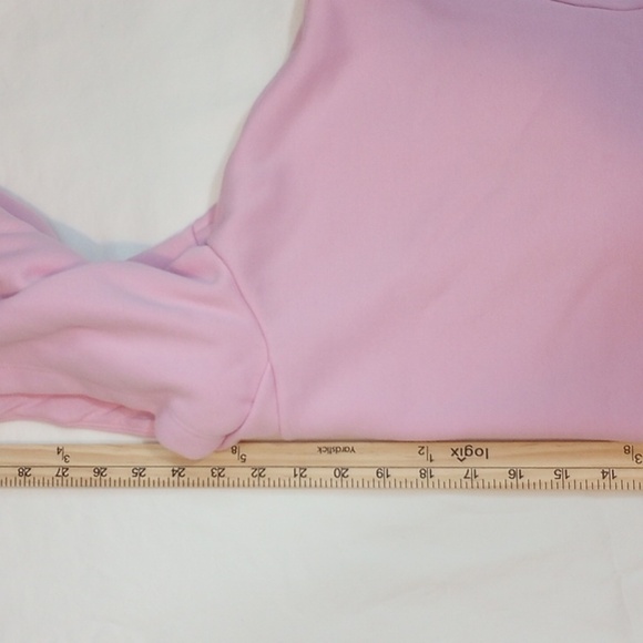 Fabletics Womens Pullover Sz XXS Oversized Pink Pockets Hoodie Comfy Athleisure - Picture 6 of 7